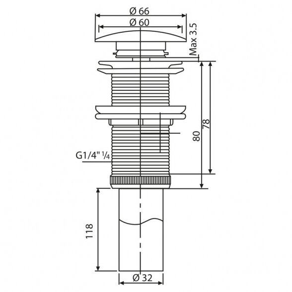 Praustuvas DIFFERENZ RVS Gold 1 40 6