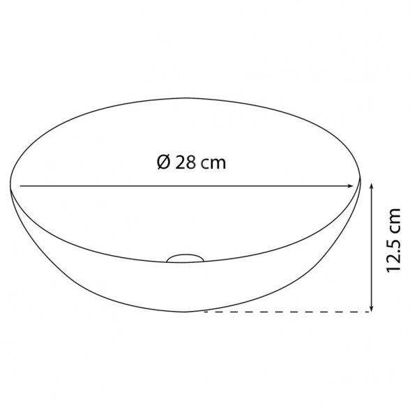 Praustuvas DIFFERENZ Slim Black 28 5