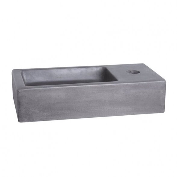 Praustuvo komplektas DIFFERENZ Juti Concrete 38,5 cm 2