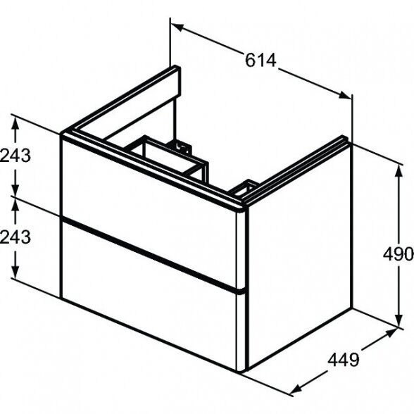 Vonios spintelė IDEAL STANDARD Adapto 61 3